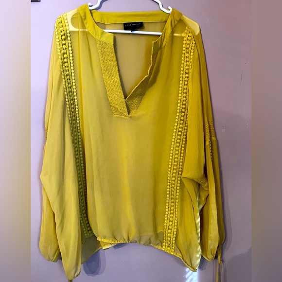 Lane Bryant sheer woven top - Picture 3 of 3